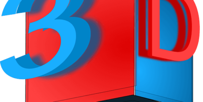 imagen 3D color azul y rojo