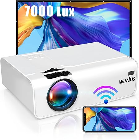 WiMiUS 12000 Lúmenes Proyector WiFi Portátil Full HD 1080P